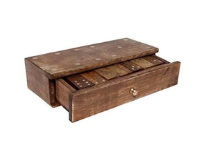 Jeu de dominos en bois pour enfants et adultes, fabriqué en MDF de bonne qualité à bas prix, avec des éléments de design antique - Product Image 5