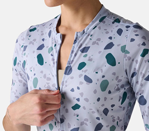 Maillot de cyclisme à imprimé abstrait pour femmes, maillot de cyclisme performant pour femmes, maillot de cyclisme à manches courtes pour femmes - Product Image 4