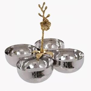 Elegante Tazón de Servir de Metal, Acero Inoxidable, para Hogar, Hotel, Restaurante - Product Image 2