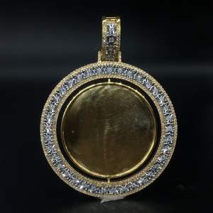 Pendentif en diamant rond en or jaune 10 carats de 2.14 carats, bijoux en forme d'étoile avec diamants de 2.14TCW - Product Image 3