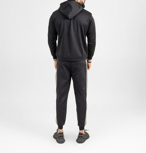 Chándales personalizados de buena calidad para hombre, conjuntos de gimnasio para correr con cremallera, chándal Unisex con estampado de logotipo - Product Image 6