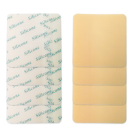 Pansement en mousse de silicone de qualité médicale stérile 10*10cm pour cicatrices chéloïdes, fixation de cathéter/aiguille d'injection
