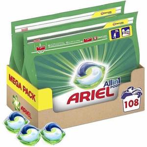 Ariel All-in-1 Pods, Comprimés/Capsules de détergent à lessive liquide de lavage, 108 lavages (54X2) - Product Image 2