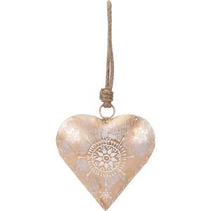 Decoraciones colgantes de corazón para jardín en crema Vintage, diseños surtidos, decoraciones navideñas para interiores, impermeables, duraderas, ecológicas - Product Image 4