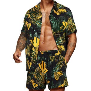 Conjunto de Camiseta y Pantalones Cortos de Verano para Hombre, Hechos a Medida, Casuales, de Alta Calidad, Secado Rápido, Transpirables, de Poliéster/Algodón, Venta al Por Mayor, MOQ Bajo, en Existencia - Product Image 1