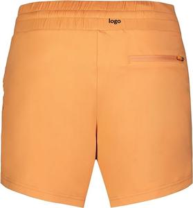 Pantalones cortos de cintura alta para mujer, pantalones cortos informales para salón para niñas, traje de baño inferior, tabla de natación de talla grande, pantalones cortos para mujer 95% poliéster 5% Spandex - Product Image 2