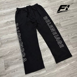 Custom Plus Size Loose Casual Waterproof Breathable <b>Canvas</b> Windbreaker men's pants Mid Waist Anti-Wrinkle Drawstring Fit USA - Product Image 3