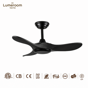 USA In Stock 36 Inch Black Solid Wood <b>Ceiling</b> <b>Fan</b> without Light Quiet Reversible DC Motor <b>Remote</b> <b>Control</b> for Bedroom Living Room - Product Image 5