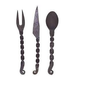 Top Vente À La Main Décoratif Royal Argent Fini Brillant Poli Forgé À La Main Couverts Couverts Ensemble pour La Cuisine À Domicile - Product Image 4