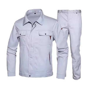 Combinaison de travail haute visibilité pour hommes, résistante aux flammes, uniforme de travail industriel, combinaison de sécurité en coton avec bande réfléchissante - Product Image 6