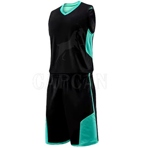 Conjunto corto de sarga de aparejos reversibles para hombre profesional uniforme de baloncesto de patrón personalizado transpirable con técnicas impresas - Product Image 5