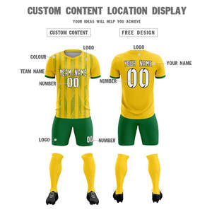 Vêtements de football Vêtements de sport sur mesure Uniforme de football Vêtements d'équipe Vêtements de football sur mesure Maillot et shorts de football professionnels - Product Image 2