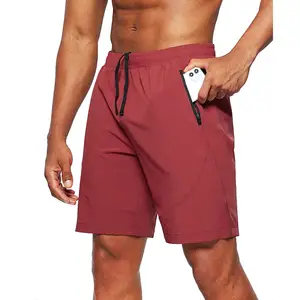 Todos os Tamanhos Nova Chegada Mais Recente Moda Cor Sólida Homens Ginásio Shorts/Treino Fitness Treino Poliéster Ginásio Shorts