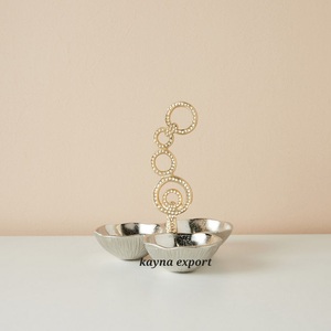 Juego de 3 tazones de lujo de aluminio con diseño de piña, pulidos, ecológicos, para nueces y dátiles, de Royal Wholesale Handicraft - Product Image 6