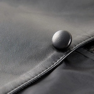 เสื้อกั๊กหนังแท้ผู้ชาย ดีไซน์เรียบง่าย ระบายอากาศได้ดี แฟชั่นลำลอง หนังแกะ ตัดเย็บทรงเข้ารูป ขายส่ง - Product Image 5