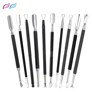 Empujadores de Cutículas de Alta Calidad, Cortador Negro y Herramientas Duraderas para Manicura y Pedicura, Recortador de Cutículas - Bahasa Pro - Product Image 1