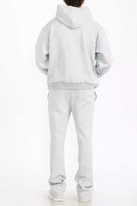 Custom <b>Top</b> Quality <b>Distressed</b> Acid Wash Hoodie and Sweatpants Vintage Tracksuit Sweatsuit Sweat Stack Flare Pant Suit for Men - Product Image 5