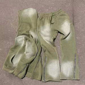 Pantalon de survêtement et sweat à capuche pour hommes Survêtement 2 pièces Streetwear unisexe Survêtement personnalisé sérigraphie Sun Fade Survêtements pour hommes - Product Image 4