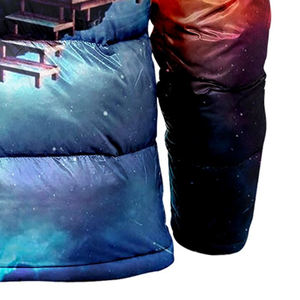 Chaqueta Acolchada Sublimada con Cierre y Cuello Alto de Lona Recubierta para Hombre con Logotipo Personalizado, Nueva Llegada - Product Image 6