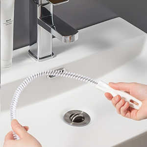 Outil de nettoyage de drain manuel en plastique flexible, pour cuisine et salle de bain, attrape-cheveux, déboucheur manuel, sans électricité - Product Image 4