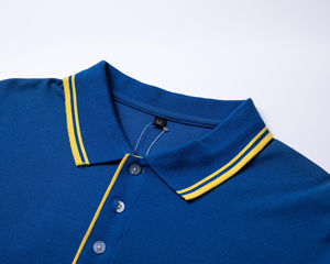 Uniforme Formal de Manga Corta con Logotipo Estampado para Hombre, Camisa de Calle, 160g, Algodón Piqué de Punto Personalizado al por Mayor, Transpirable - Product Image 3