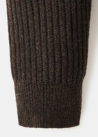 Cardigan Homme Chaud en Acrylique Respirant Anti-rétrécissement à Col Montant Tricoté avec Logo OEM/ODM, Coupe Décontractée, Couleur Unie
