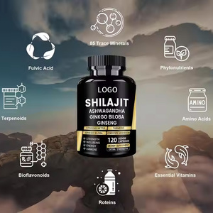 Thảo dược shilajit tăng cường sức mạnh tinh khiết shilajit bổ sung Ashwagandha shilajit chiết xuất viên nang - Product Image 3