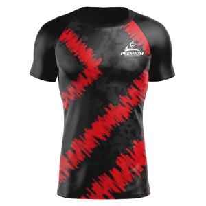 Rashguard Homme Personnalisé 2026 Imprimé par Sublimation Respirant Anti-Bactérien Écologique Séchage Rapide Léger Compression Fitness - Product Image 1