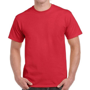 เสื้อยืดคอกลมแขนสั้นผู้ชาย สีพื้น ผ้าฝ้าย ทรงปกติ สวมใส่สบาย ผ้าเจอร์ซีย์ถัก ย้อมสีเขียวอมฟ้า - Product Image 2