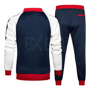 Conjunto de dos piezas de chándal informal de diseño clásico para hombre con chaqueta a juego y joggers con cordón adecuados para el uso diario - Product Image 3