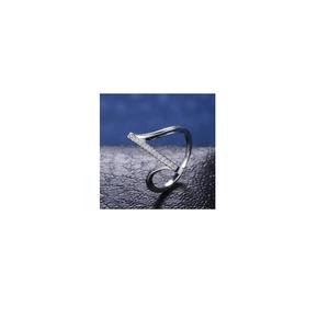 Anillo de Plata de Ley 925 ajustable de excelente calidad para mujer, diseño moderno, ajustes de cristal redondos disponibles para cantidad a granel - Product Image 1