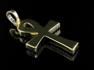 Hip Hop Luxury Iced Out Jewelry Ankh 925 <b>Silver</b> With Moissanite Diamond Trendy Style Custom Charm Necklace <b>Pendant</b> For Men - Product Image 4