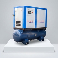 Compresseur d'air industriel à vis 7,5 kW, faible bruit, avec réservoir et sécheur, pompe de surpression OEM