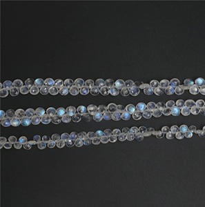 Cuentas Facetadas Blancas en Forma de Corazón para la Elaboración de Joyería, Hilo Completo de 8 Pulgadas - Product Image 3