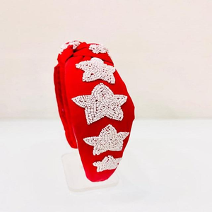 Bandeaux de Noël à nœuds en haut, ornés à la main, pour filles, femmes et enfants, importés d'Inde - Product Image 4