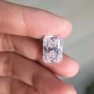 0.5-2 Carat Fancy Shape Blue Diamond VS1 Intense Princess Cut Natural HPHT Lab Grown CVD GIA IGI Certified Crystal Quartz - Product Image 2