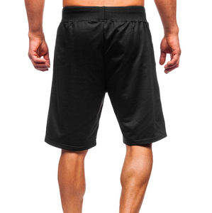 กางเกงวอร์มขาสั้นของผู้ชายผ้าคอตตอน, กางเกงวอร์มสีดำระบายอากาศได้ดีไซส์ใหญ่ตามสั่งสีและไซส์ - Product Image 2