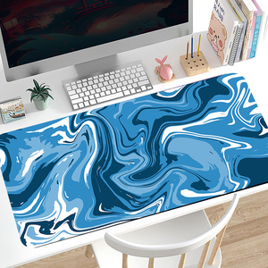 Tapis de souris en néoprène durable avec bords cousus anti-rayures 43x60cm, options de logo et de couleur personnalisées pour les cadeaux d'équipe d'e-sport - Product Image 2