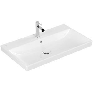 Mueble de Baño Rectangular VB Avento 800x470x165mm con Lavabos Blanco Alpino - Product Image 1