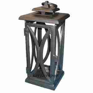 Linterna de metal con acabado antiguo de cobre troquelado hecho a mano para fiesta de boda y linternas de metal decorativas festivas de Nochebuena - Product Image 3