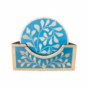 Posavasos Cuadrados de Hueso Hechos a Mano, Ecológicos, con Incrustaciones, 10 mm de Grosor, Finamente Pulidos, para Hoteles de Lujo y Decoración Premium - Product Image 5