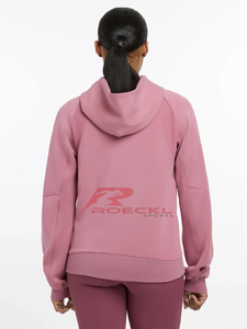 Custom women <b>horse</b> riding <b>hoodie</b> OEM durable fleece lined lightweight flexible fit modern cut equestrian practice - Product Image 6
