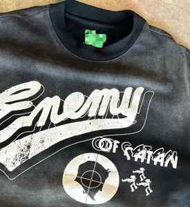 Vente en gros de t-shirts délavés à l'acide t-shirts en pierre avec sérigraphie grand graphique personnalisé t-shirt vintage surdimensionné 100% coton - Product Image 2