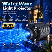 Étanche Extérieur 100W Effet D'ondulation De L'eau Lumières Partie Disco Projecteur De Lumière Projecteur De Vague D'eau