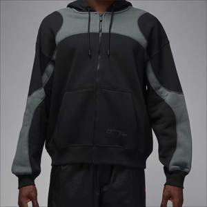 เสื้อมีฮู้ดปักลายโอเวอร์ไซส์แบบมีซิปผ่าข้างเสื้อครอปไหล่แบบสั่งทำเสื้อผ้าแนวสตรีทแวร์ผ้าฝ้าย100% - Product Image 3