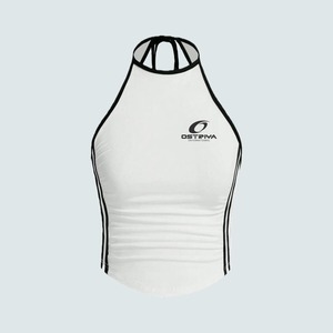 Ostriya Intl Venta al por Mayor Camisetas sin Mangas Personalizadas de Corte Regular, Tejidas, de Poliéster/Algodón, con Estampado por Transferencia de Calor, para Mujer, Casuales - Product Image 2