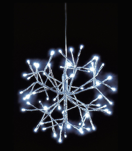 ไฟ LED รูปดาวแขวนกลางแจ้ง แสงขาวเย็น 40 ซม. 64 ดวง (F-Bright 00808) - Product Image 1