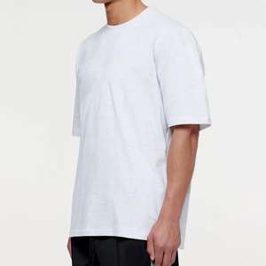 เสื้อยืดผู้ชายขนาดใหญ่โอเวอร์ไซส์ผ้าฝ้าย100% ใส่ได้ทั้งชายและหญิงเสื้อยืดลายกราฟิกพิมพ์โลโก้สีพื้นแบบออกแบบได้ตามที่ต้องการ - Product Image 3