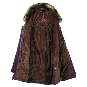 Nouveau Parka Vestes À La Mode Chaud Taille Réglable Col De Fourrure Veste D'hiver Femmes Longues À Capuche Parka Vestes - Product Image 2