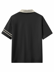 Polo d'été de haute qualité pour hommes T-shirt à col à revers respirant Chemises polo personnalisées avec logo T-shirts polo vierges - Product Image 3
